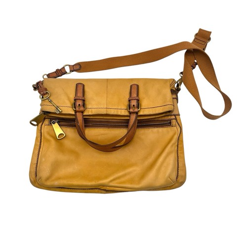 Fossil leather crossbody - leather, bag